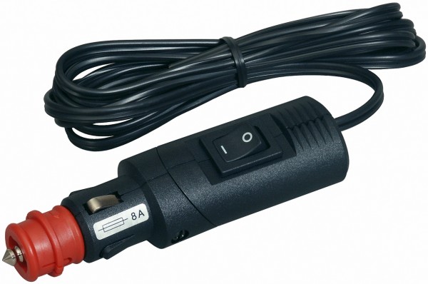 ProCar Winkelbarer Sicherheits-Universalstecker 8 A mit Schalter und 2 m Kabel