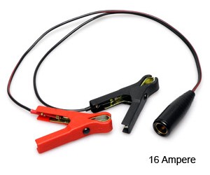 Adapter cable with crocodile clips 16 A 